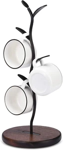 Mug Holder, Countertop Mug Tree, Coffee Mugs & Tea Cup Storage Rack, Coffee Coun - Picture 1 of 12