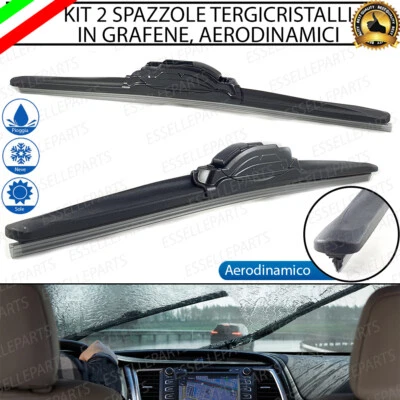 KIT 2 SPAZZOLE TERGICRISTALLO AERODINAMICHE PER MINI PACEMAN R61 ANTERIORI - Immagine 1 di 4