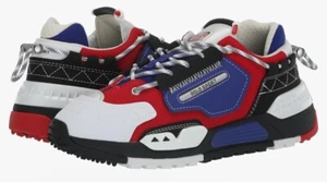 Polo Ralph Lauren PS200 SK HTL Herren Rot Blau Weiß Schuhe Größe 14 - Bild 1 von 8