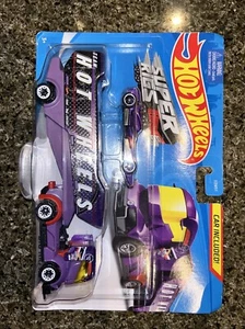 Hot Wheels Super Rigs Big Rig Heat Purple super Semi Truck Team Hot Wheels 8 Bl1 - Picture 1 of 5