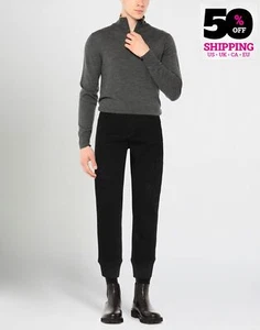 RRP €410 NEIL BARRETT Jeans W31 Black Distressed High Waist Pockets - Picture 1 of 5