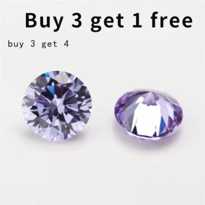 AAAAA Light Blue 12MM 8.08CT Round Faceted Cut Shape CZ VVS Loose Gemstone - Image 1 of 4