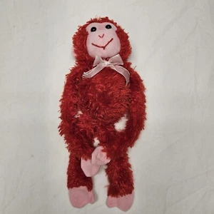 Greenbrier International Red Hanging Monkey/Chimp Plush 13" Stuffed Animal - Picture 1 of 7