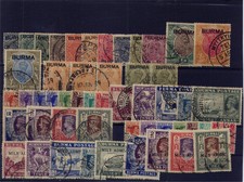 BURMA 1938 - 1954 very fíne cancelled collection nearly cpl. CV 1150,-- pounds