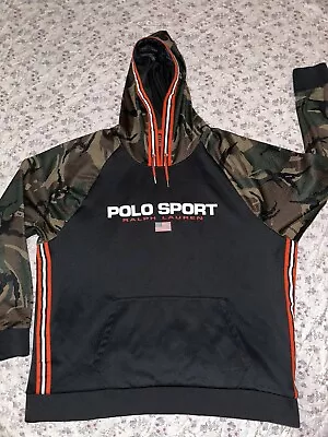 Polo Sport Ralph Lauren Camuflaje Camuflaje Sudadera con Capucha Pullover Sudadera Nuevo sin Etiquetas $198 XXL Foto 1 de 2
