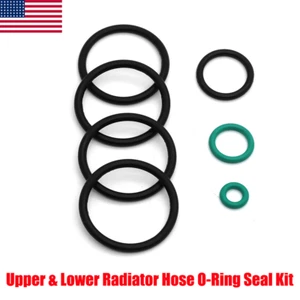 7PCS For BMW Upper & Lower Radiator Hose O-Ring Seal Cooling System Sensor Set - Picture 1 of 6