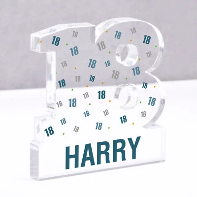 BEECREATIVE GIFTS 18th Birthday Gift For Boys Son Him Personalised 18 Today Birthday Age Keepsake