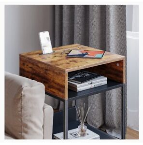 Side Table with Storage Compartment, Small End Table, Please See Photos