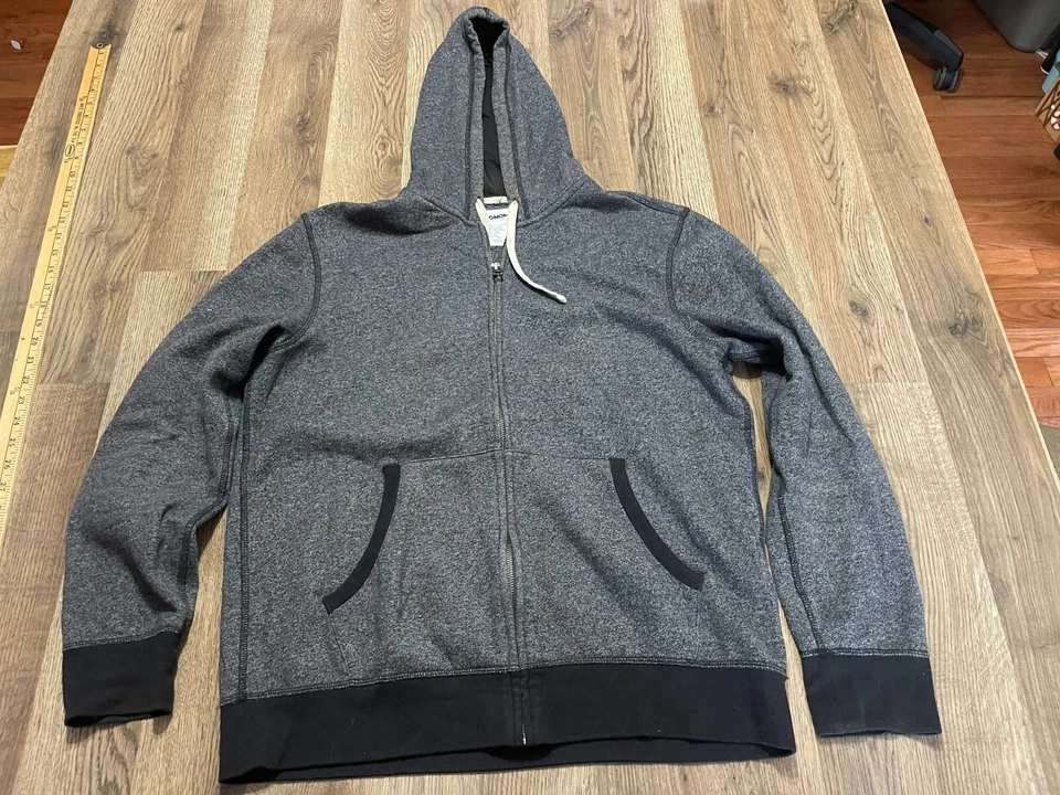 Sudadera con Capucha Sonoma, Para Hombre Talla Grande, Gris, Cremallera Completa, Bolsillo, Manga Larga Foto 1 de 4