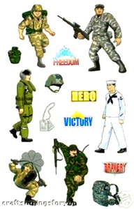 Sandylion Military SUPER RaRe Maxi Scrapbook Stickers. A 60 RETIRED DESIGN - Picture 1 of 1