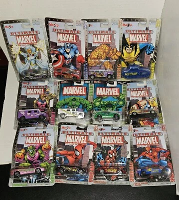 Maisto Ultimate Marvel y Hulk Die Cast Cars (Lote de 12) 1:64 Foto 1 de 4