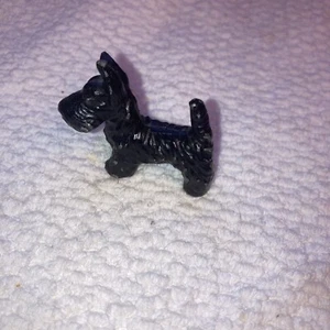 Miniature Antique Cast Iron Scotty Dog Terrier Scottish Terrier 1-3/4" x 1-3/4" - Picture 1 of 13