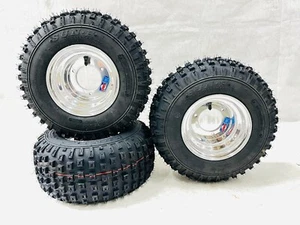 Llantas traseras delanteras pulidas para Honda ATC 70 DWT 16" neumáticos Sunf A011 Trails 16x8-7 - Imagen 1 de 3
