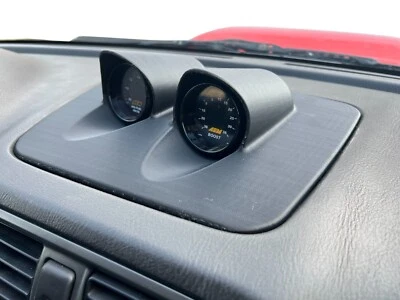 Cápsulas calibre doble central - 2002-2007 Subaru WRX STI Impreza Gauge Pods - ABS Negro Foto 1 de 4