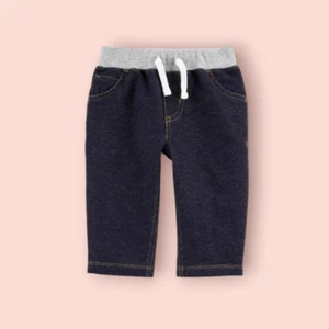 Carter's Baby Pull-On Knit Denim Pants Navy Size 24 Months NEW - Picture 1 of 1