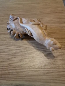 HAND CARVED Wooden Lizard 25cm Length - Picture 1 of 5