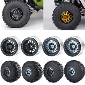 2.9" Beadlock Wheel Rim CNC Wheel Hub/ Tires for 1:6 RC Car Axial SCX6 AXI05000 - Picture 1 of 9