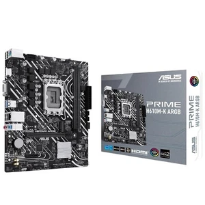 Placa base ASUS Prime H610M-K ARGB PCIe 4 DDR5 HDMI AURA Sync mATX LGA 1700 - Imagen 1 de 5