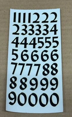 VTG - Russkit Model Kit/Slot Car Old Race Number Decals #7121 - NOS - Image 1 of 2