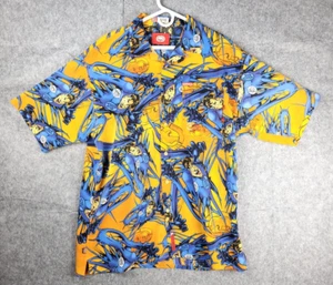 Ecko Marvel Shirt Men's XL AOP Y2K Fantastic Four 4 Comic Book Button Up Shirt - Picture 1 of 8