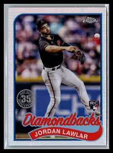 2024 Topps Chrome - 1989 Topps Baseball #89CB-14 Jordan Lawlar (RC) - Picture 1 of 2