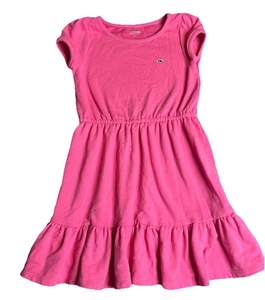 Vestido Vineyard Vines Rosa Niñas Pequeñas Talla Grande (14) Manga Corta Pullover - Imagen 1 de 8