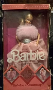 Mattel Barbie 1987 Wal-Mart 25° Anniversario Giubileo Rosa Edizione Limitata #4589 - Foto 1 di 13