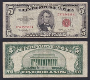 United States 5 Dollars 1953C P-381C BB/VF - Picture 1 of 2