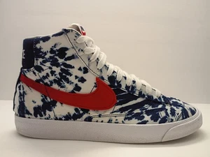Nike Blazer Mid 77 Schuhe Herren Größe 8,5 rot blau weiß Batik Canvas CZ7874-600 - Bild 1 von 7