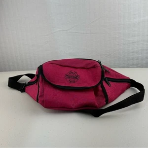 Tan Sac Waves Neon Pink Vintage Waist Fanny Pack Belt Bag SportiPac 80s 90s - Picture 1 of 6