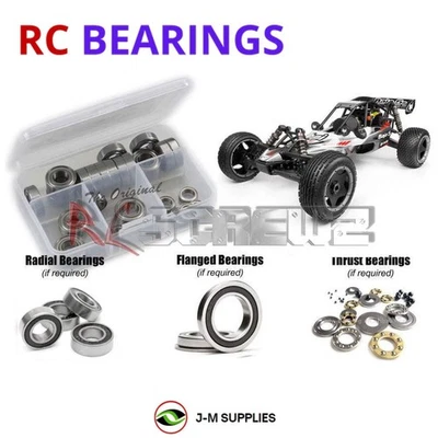 RCScrewZ Rubber Shielded Bearings hpi056r for HPI Baja 5B v2.0 RTR #110190 | KIT - Image 1 of 4