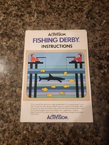 Vintage 1980 Atari: Fishing Derby Manual - Picture 1 of 4