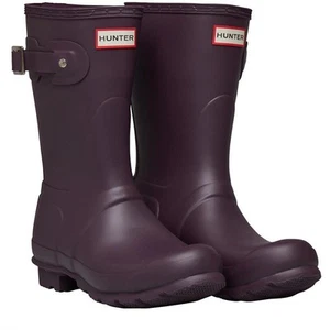 Hunter Original kurze Regenstiefel schwarz traube Größe 8 - Bild 1 von 8