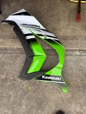 11-15 KAWASAKI ZX10R aniversario OEM lado izquierdo carenado completo superior inferior Foto 1 de 4