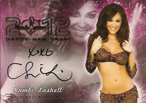 Benchwarmer 2011 Happy Year Nuevo - Bambi Lashell - autógrafo - Imagen 1 de 1
