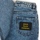 Jesus Guns Children Embroidered patches with a Symbolic Image of Jesus
