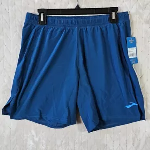 Brooks Run With It 7" Linerless Short Mens Small Running Active Lightweight Blue - Picture 1 of 7