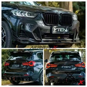 Body Kit Set Front Rear Diffuser Lip Spoiler Wing For BMW X3 IX3 G01 G08 - Picture 1 of 20