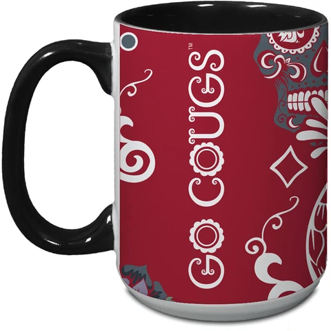 Washington State Cougars 15oz. Java Dia de los Muertos Mug Cover