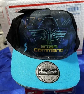 New Disney Pixar Lightyear Star Command Snapback Adjustable Cap Hat Boys Black - Picture 1 of 7