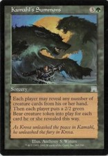 Kamahl's Summons Onslaught Light Play LP MTG Magic the Gathering DNA Games