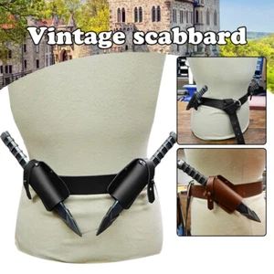 Medieval Sword Belt Waist Scabbard Holder Frog Knife Holster Costume Cosplay NEW - Picture 1 of 10