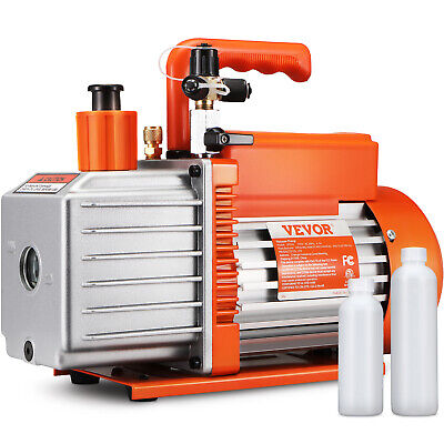 VEVOR 5 CFM Vacuum Pump Air Conditioning Vacuum Pump 2 Stage Rotary Vane HVAC • 118.79$