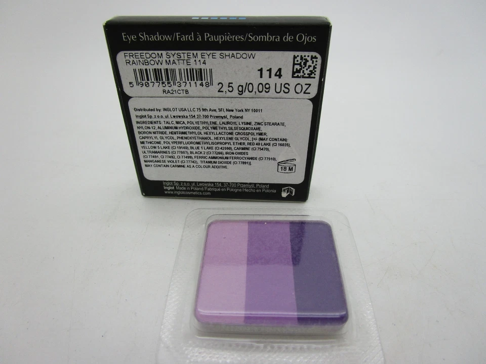Тени для век Shade 114 INGLOT Freedom System радужные матовые - Изображение 1 из 1