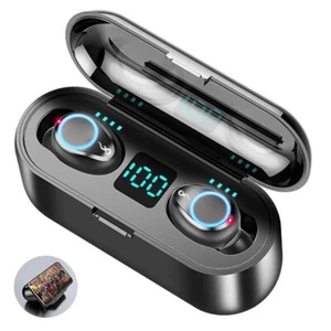 Wireless Earphone Mini Bluetooth 5.0 Headsets Stereo Earpieces Noise Reduction - Picture 1 of 12