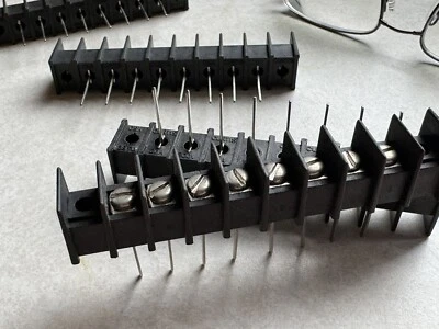 8 Pole Terminal to PCB Mount Strip   3-7/8” Long - Image 1 of 4