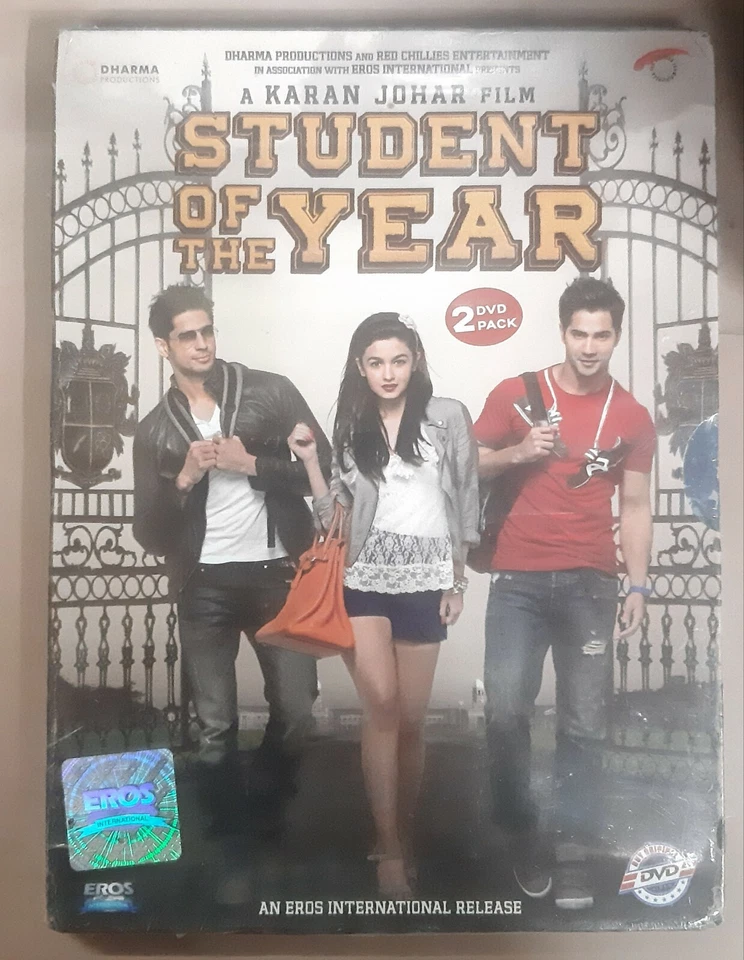 Student Of The Year DVD - Sidharth Malhotra, Alia Bhatt - Bollywood Movie DVD - Image 1 of 1