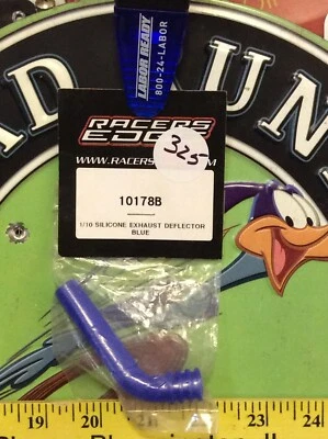 Racers Edge 10178B: 1/10 Silicone Exhaust Deflecter{blue}NewInPack 🇺🇸Shipped - Image 1 of 2