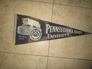 Vintage Penn State University Nittany Lions Football Pennant - Picture 1 of 4