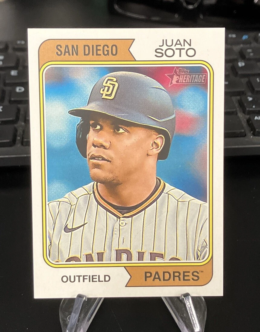 JUAN SOTO 2023 Topps Heritage Name Position Swap Variation SP #364 Yankees